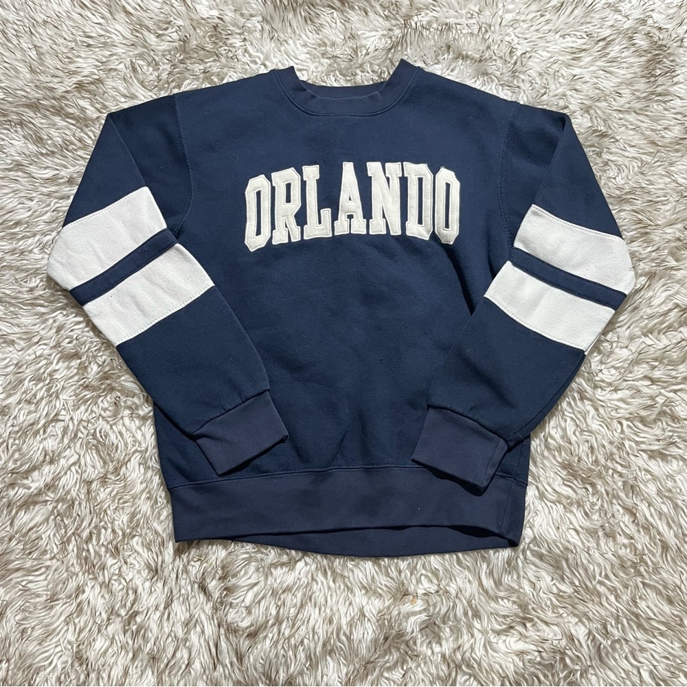 Orlando Navy Crewneck Sweatshirt - Classic Collegiate Style